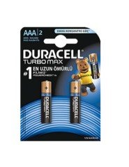 Duracell Turbo Max AAA İnce Kalem Pil 2'li