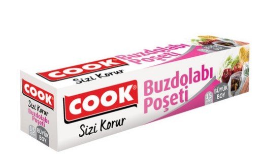 Cook Buzdolabı Poşeti Büyük Boy 15'li