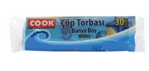 Cook Okyanus Kokulu Çöp Torbası Banyo 30'lu