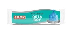 Cook Çöp Torbası Orta Boy 15'li