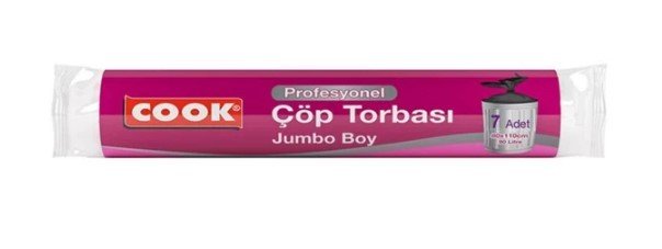 Cook Profesyonel Çöp Torbası Jumbo Boy 7'li