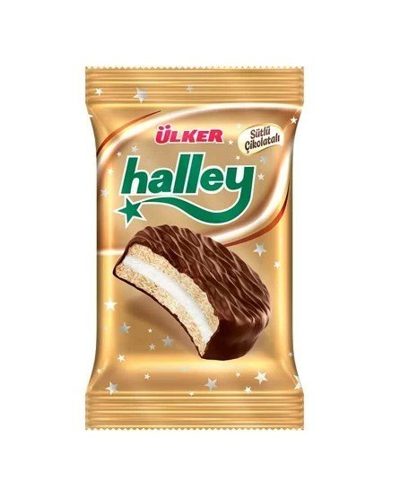 Ülker Halley Çikolata Kaplamalı Bisküvi 30 Gr