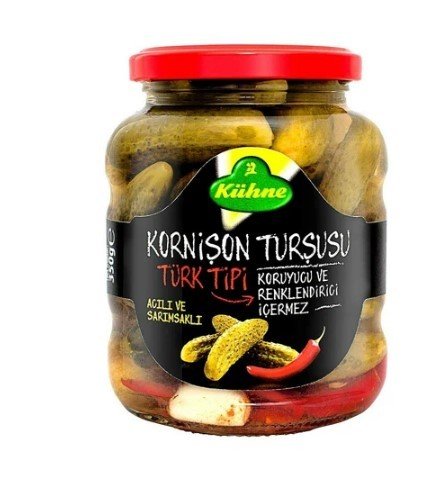 Kühne Türk Tip Kornişon Turşu 370 Ml