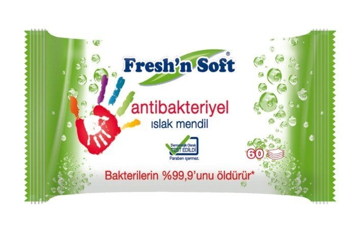 Fresh'N Soft Antibakteriyel Islak Mendil Cep Boy