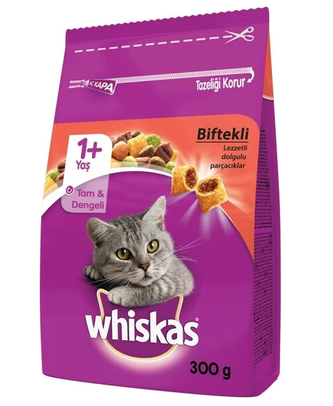 Whiskas Kedi  Maması Biftek Havuç 300gr