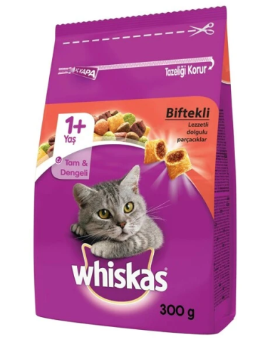 Whiskas Kedi  Maması Biftek Havuç 300gr