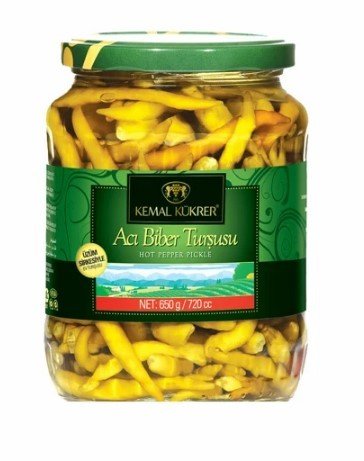 Kemal Kükrer Acı Biber Turşusu Yakan Cam 650 Gr