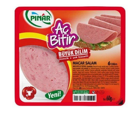 Pınar Aç Bitir Büyük Dilim Macar Salam 60 Gr