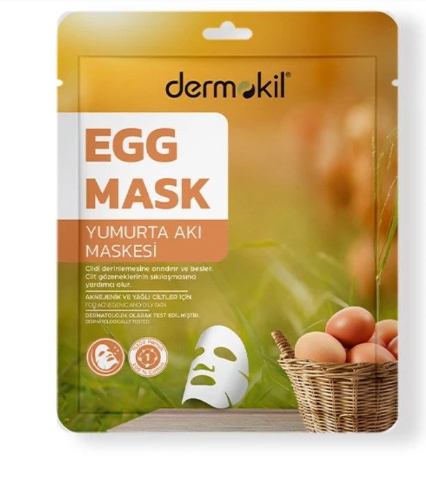 Dermokil Yüz Maskesi Yumurta & Aknejenik Yağlı Cilt 20gr