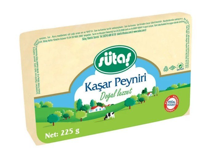 Sütaş Kaşar Peyniri 225 Gr