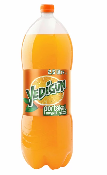 Yedigün Portakal Meyveli Gazoz  2.5 Lt