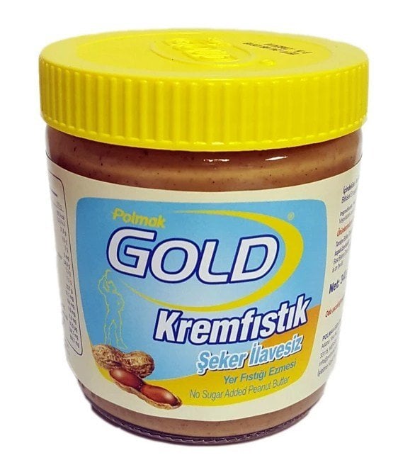 Gold Kremfıstık Şekersiz Yer Fıstığı Ezmesi 340 Gr