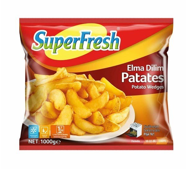 Superfresh Elma Dilim Patates 1000 Gr