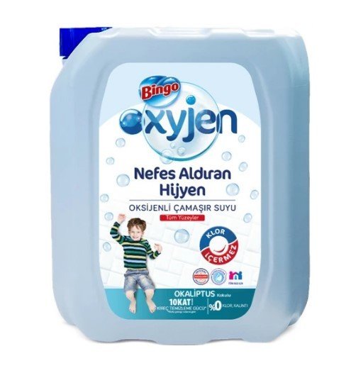 Bingo Oksijen Çamaşır Suyu Derin Hijyen 3240 Ml