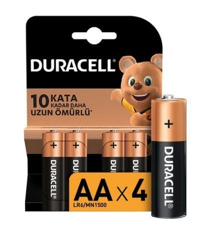 Duracell Kalem Pil AA 4'lü