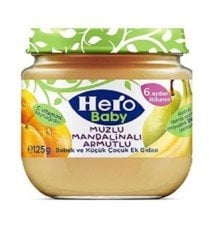 Hero Baby Muz Mandalina Armut Püreli Kavanoz Mama 125 Gr