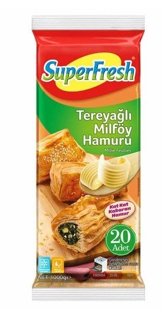 Superfresh Tereyağlı Milföy 1000 Gr