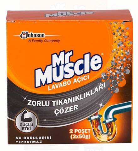 Mr.Muscle Lavabo Açıcı Granül 2x50 Gr