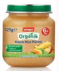 Milupa Organik Kayısı Muz Püresi 125 Gr