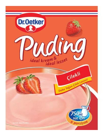 Dr.Oetker Puding Çilekli 120gr.