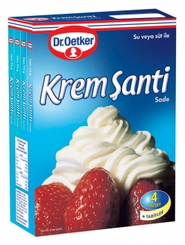 Dr.Oetker Krem Şanti Sade 4lü Eko 300gr