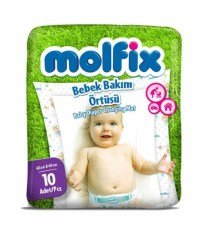 Molfix Bebek Bakım Örtüsü 60x60 cm 10'lu