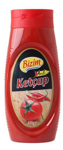 Bizim Ketçap 400gr Acılı