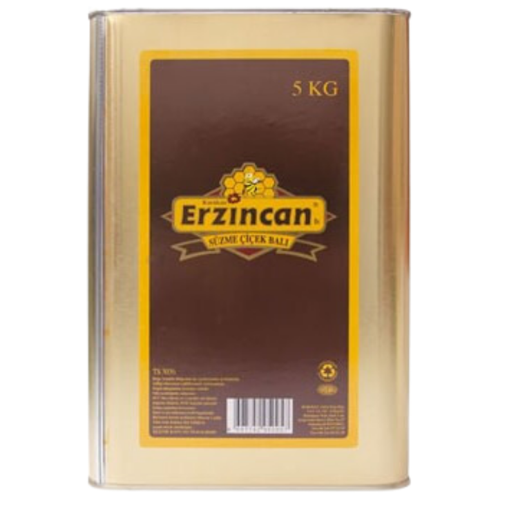 Erzincan Süzme Bal Teneke 5 Kg