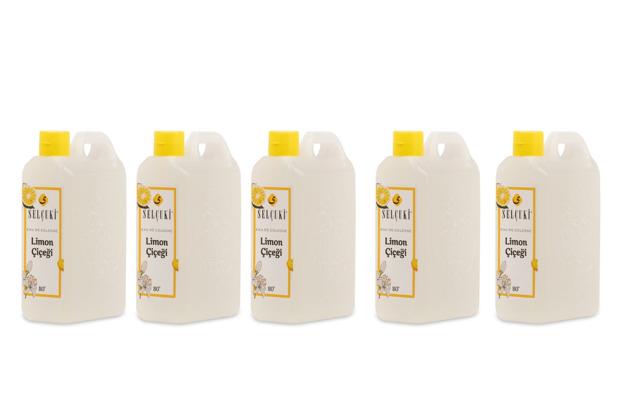 SELÇUKİ 900 ML LİMON ÇİÇEĞİ KOLONYA 5 ADET