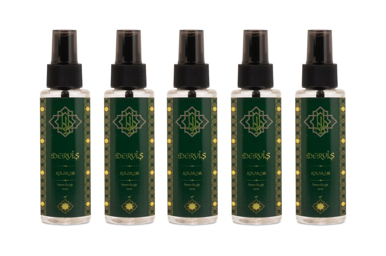 DERVİŞ 110 ML SPREY LİMON ÇİÇEĞİ KOLONYA 5 ADET