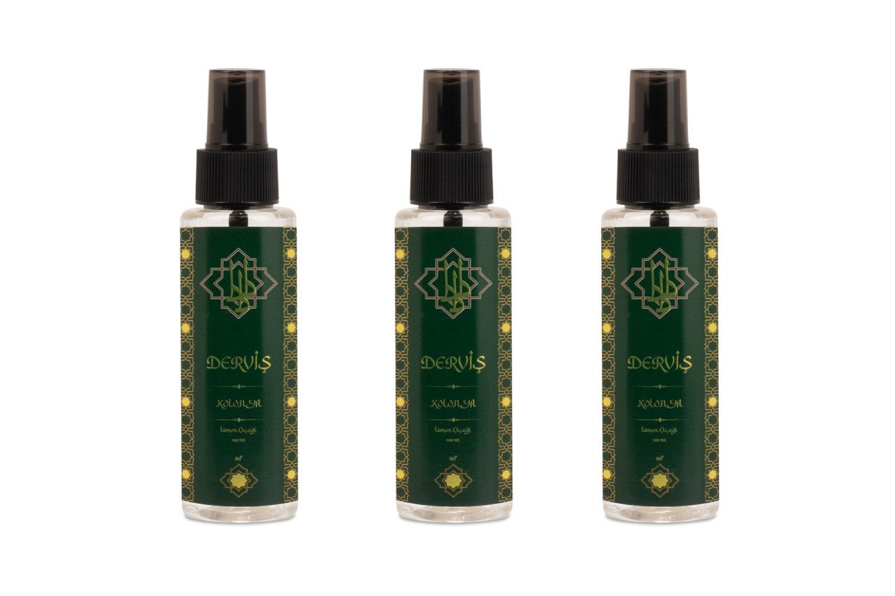 DERVİŞ 110 ML SPREY LİMON ÇİÇEĞİ KOLONYA  3 ADET