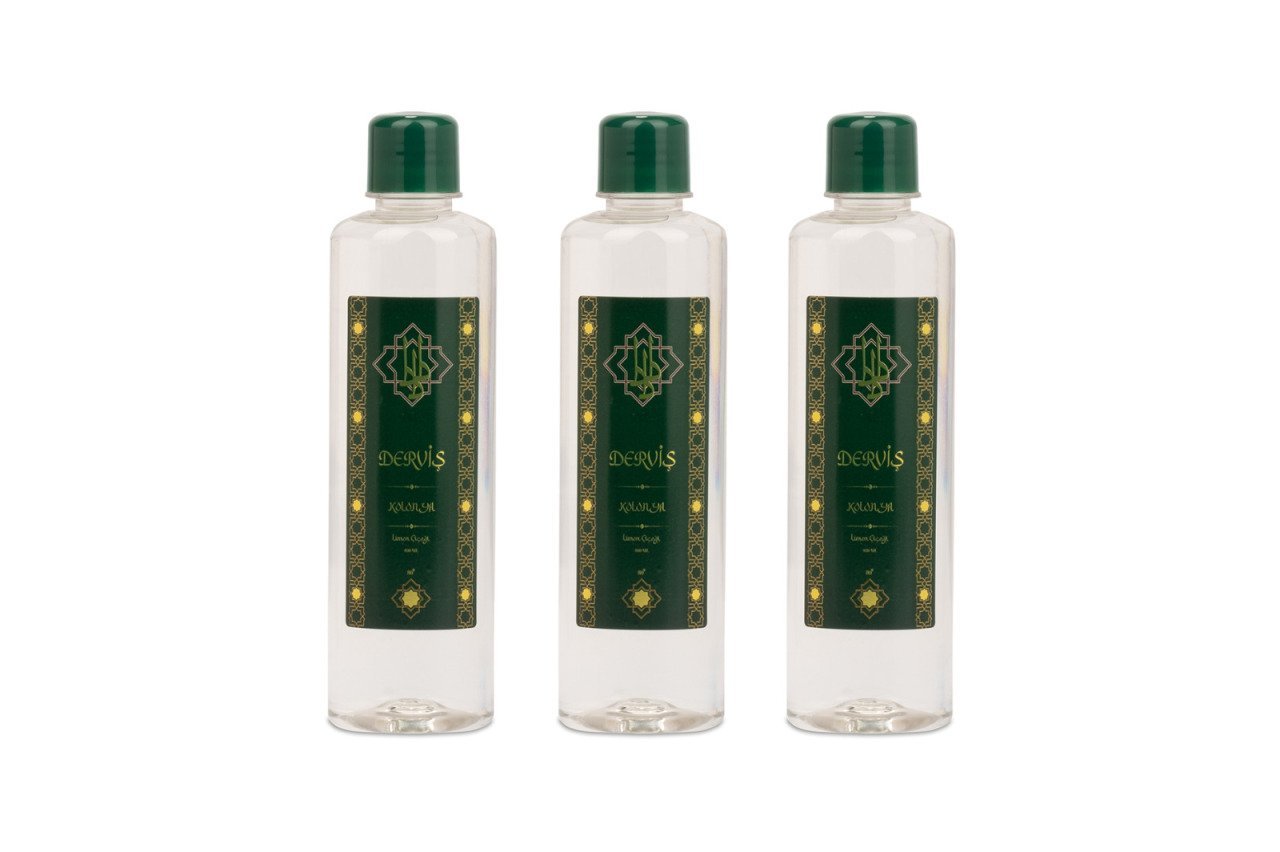 DERVİŞ 400 ML LİMON ÇİÇEĞİ KOLONYA  3 ADET