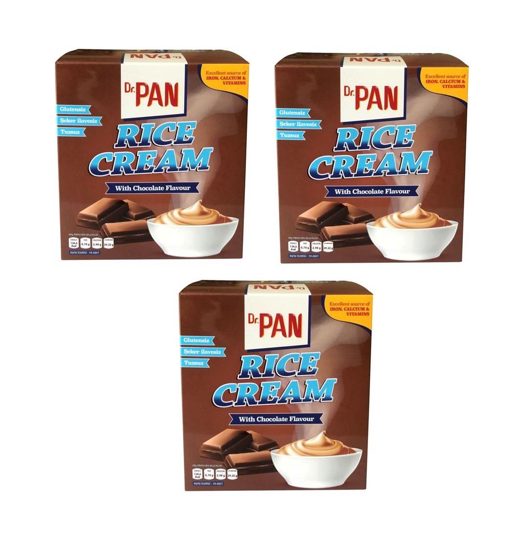 Dr. Pan Rice Cream Çikolatalı 400 gr 3 Adet