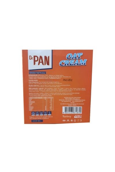 Dr. Pan Oat Cream Çikolatalı Yulaf Kreması 400 g 3 Adet