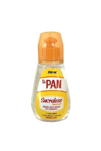 Dr. Pan Sukralozlu Sıvı Tatlandırıcı 200 ml X 3 Adet Sucralose