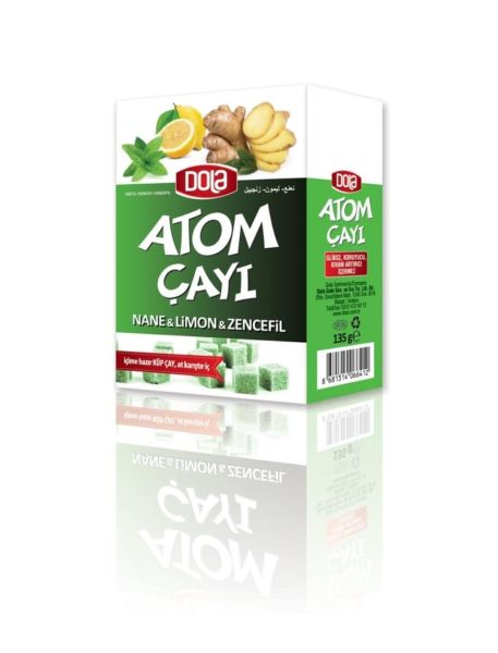 Dola Atom Çay 3 lü Paket Nane Limon Zencefil & Kış Çayı & Ihlamur Zencefil