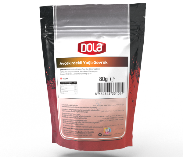 Dola Glutensiz Ayçekirdekli Yağlı Gevrek 80 g