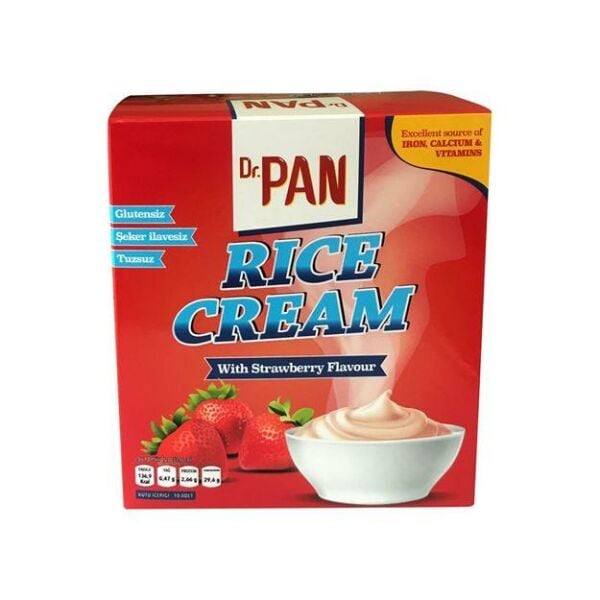 Dr. Pan Rice Cream Çilekli 400 gr 3 Adet