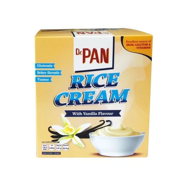 Dr. Pan 2'li Pirinç Kreması 400g 2 Adet Rice Cream - Çikolata ve Vanilya Aromalı