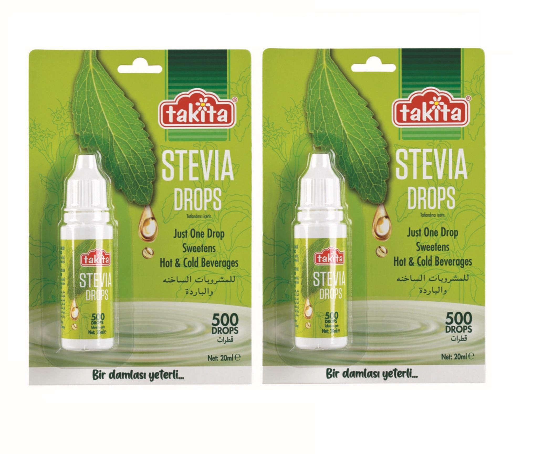 Takita Stevia Drops 20 ml 2 Adet