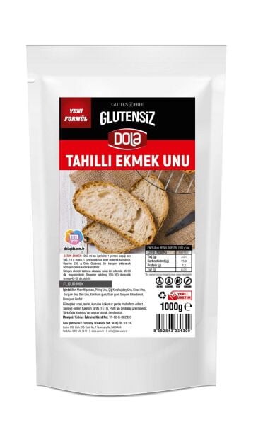 Dola Glutensiz Tam Tahıllı Ekmek Unu Karışımı 1 kg