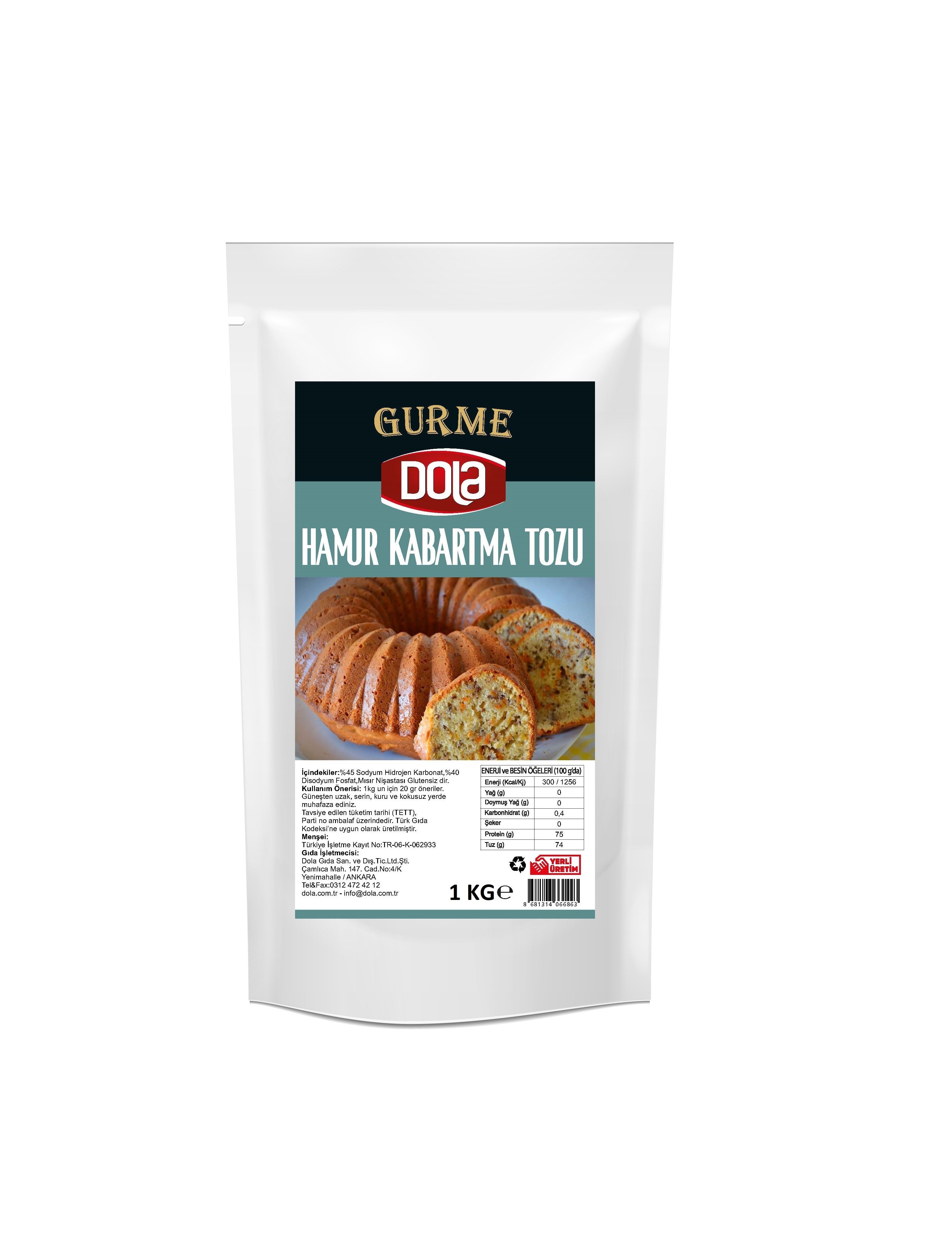 Dola Glutensiz Hamur Kabartma Tozu 1 Kg