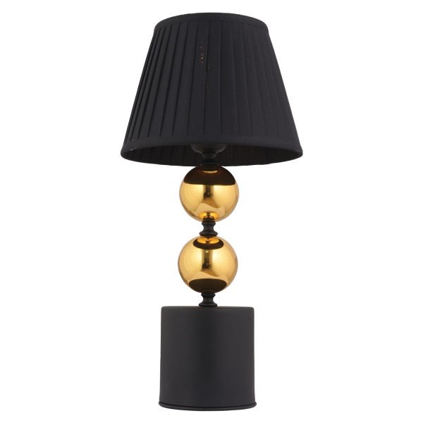 Fragile Siyah Şapkalı Gold Masa Lambası Modern Tasarım Salon-Yatak Odası Abajur
