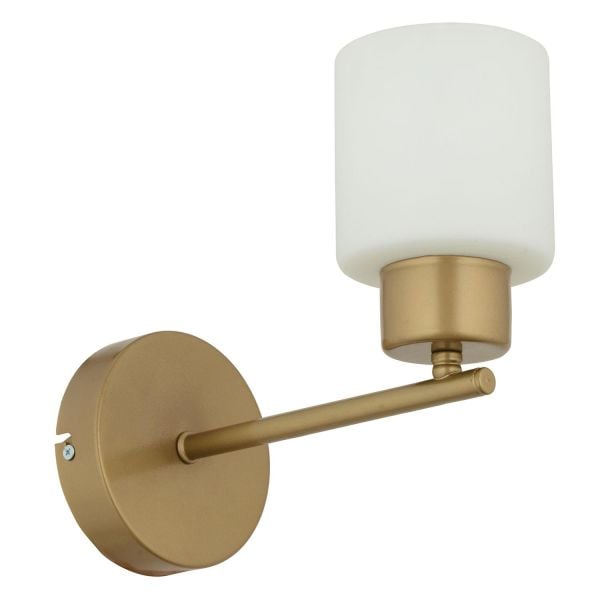 Lima Eskitme Beyaz Cam Duvar Lambası Yatak Odası-Yatak Başı-Banyo İçin Modern Aplik