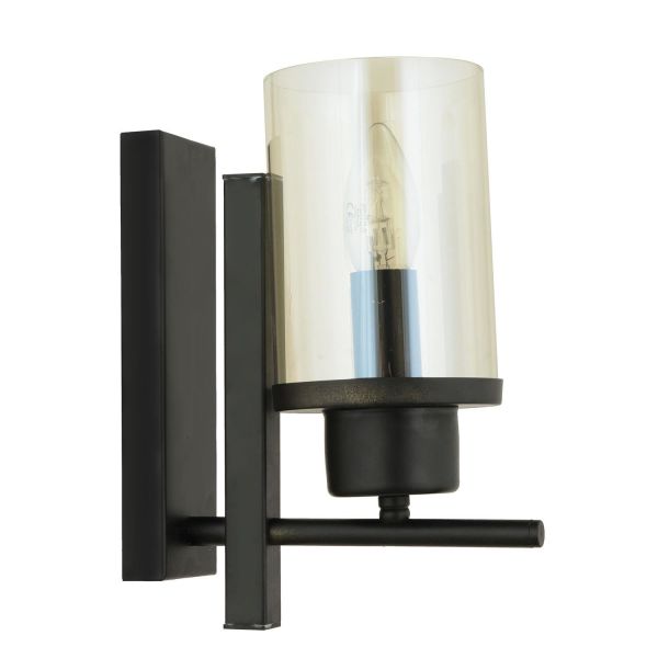 Karel Siyah Boyalı Duvar Lambası Yatak Odası-Yatak Başı-Banyo İçin Modern Retro Aplik
