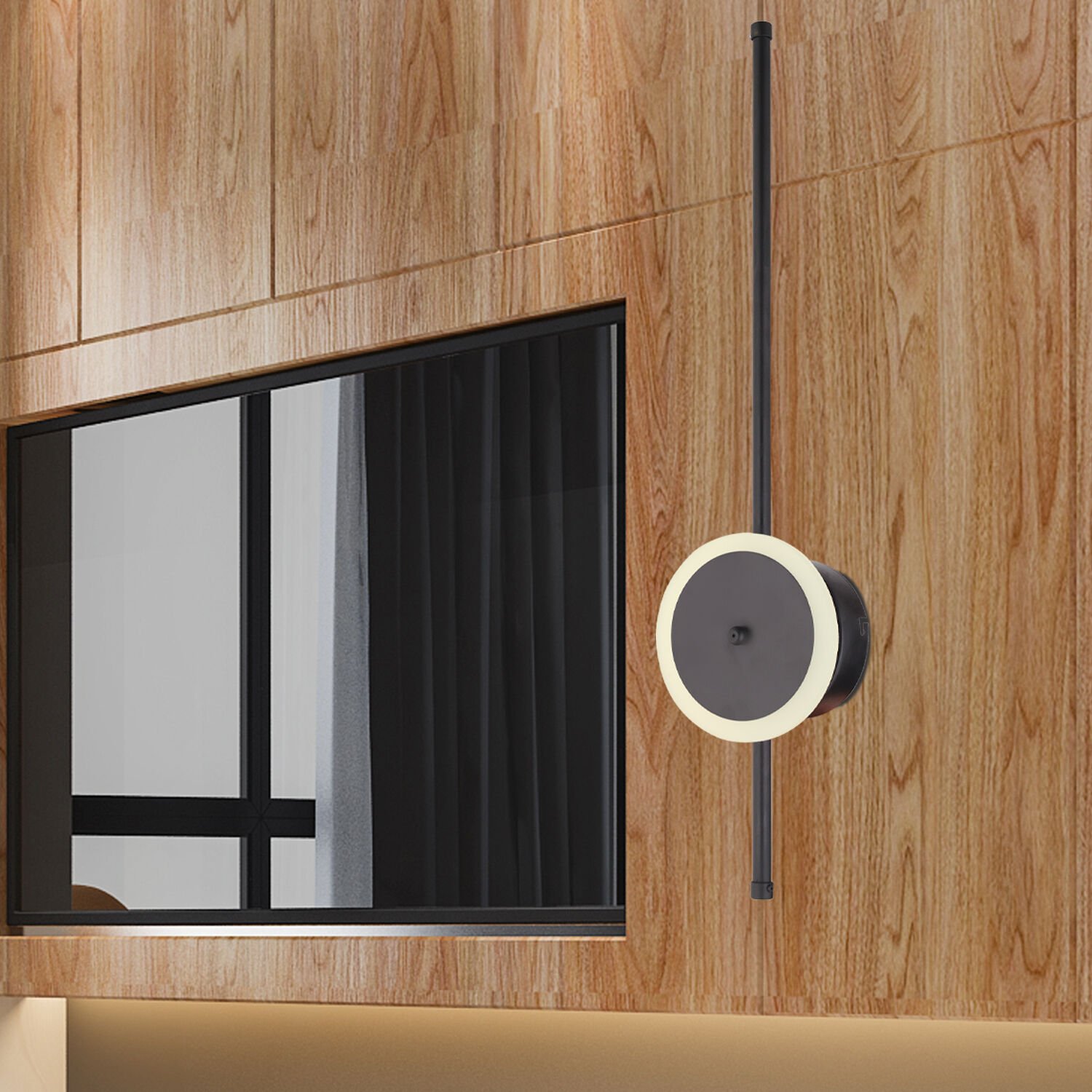 Savio Siyah 22 Watt Modern Tasarım Banyo Koridor Ledli Salon Aplik