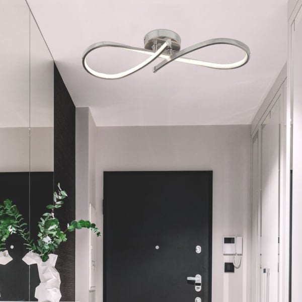 Vetto Krom 38 Watt Plafonyer 3 Renkli Ledli Modern Mutfak Banyo Led Salon Sarkıt Avize