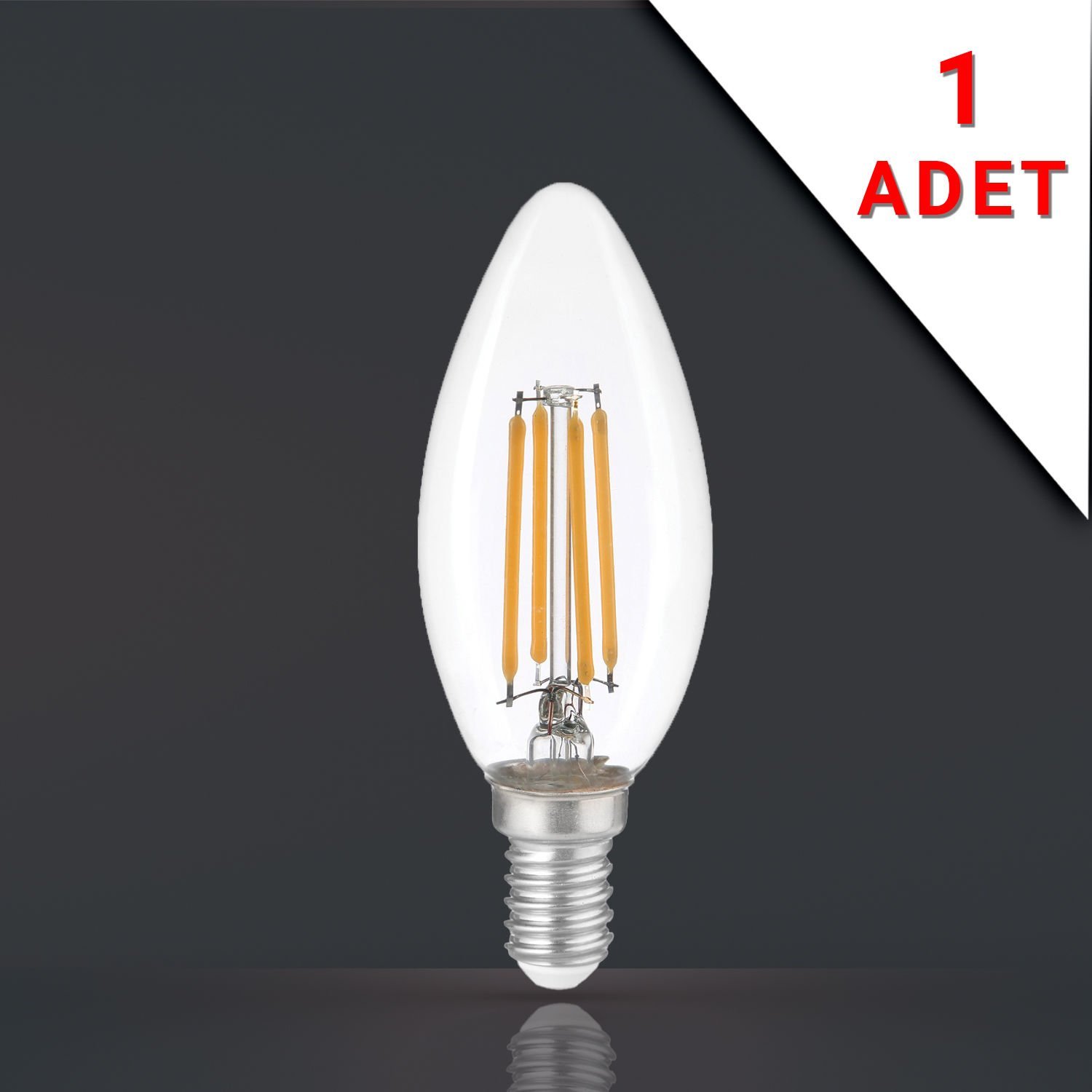 LED FİLAMANLI E14 RUSTİK AMPUL 6 WATT 3000K GÜN IŞIĞI C35