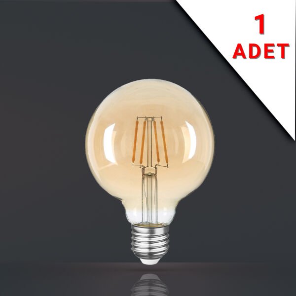 LED FİLAMANLI E27 RUSTİK AMPUL 6 WATT 2500k GÜN IŞIĞI G95