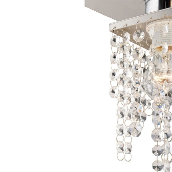 Peter 9Lu Krom  Kristalli, Taşlı Modern Tasarım Kristal Salon Avize